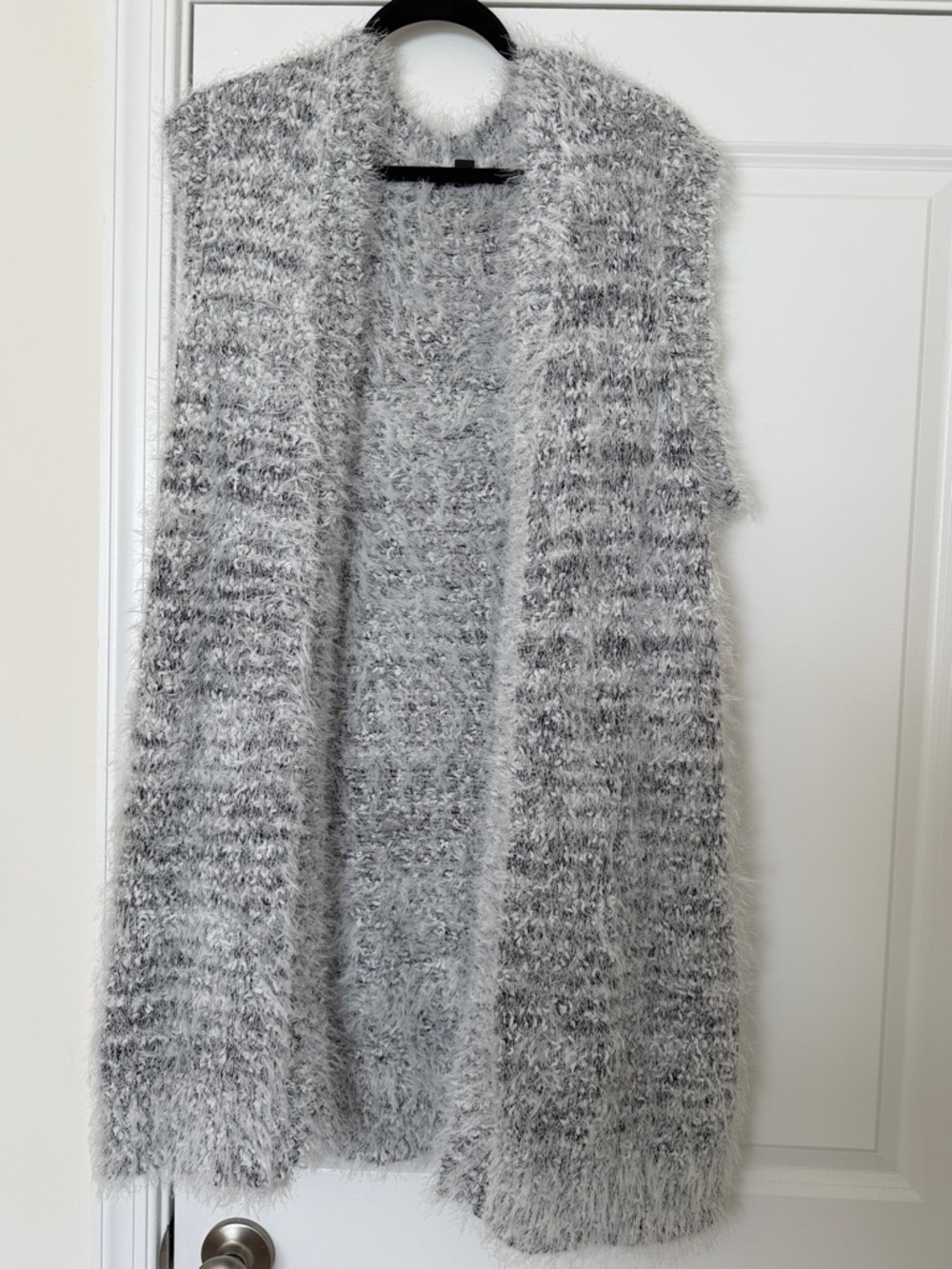 NWOT Ellos Cozy Women's Fuzzy Open-Front Vest Sweater